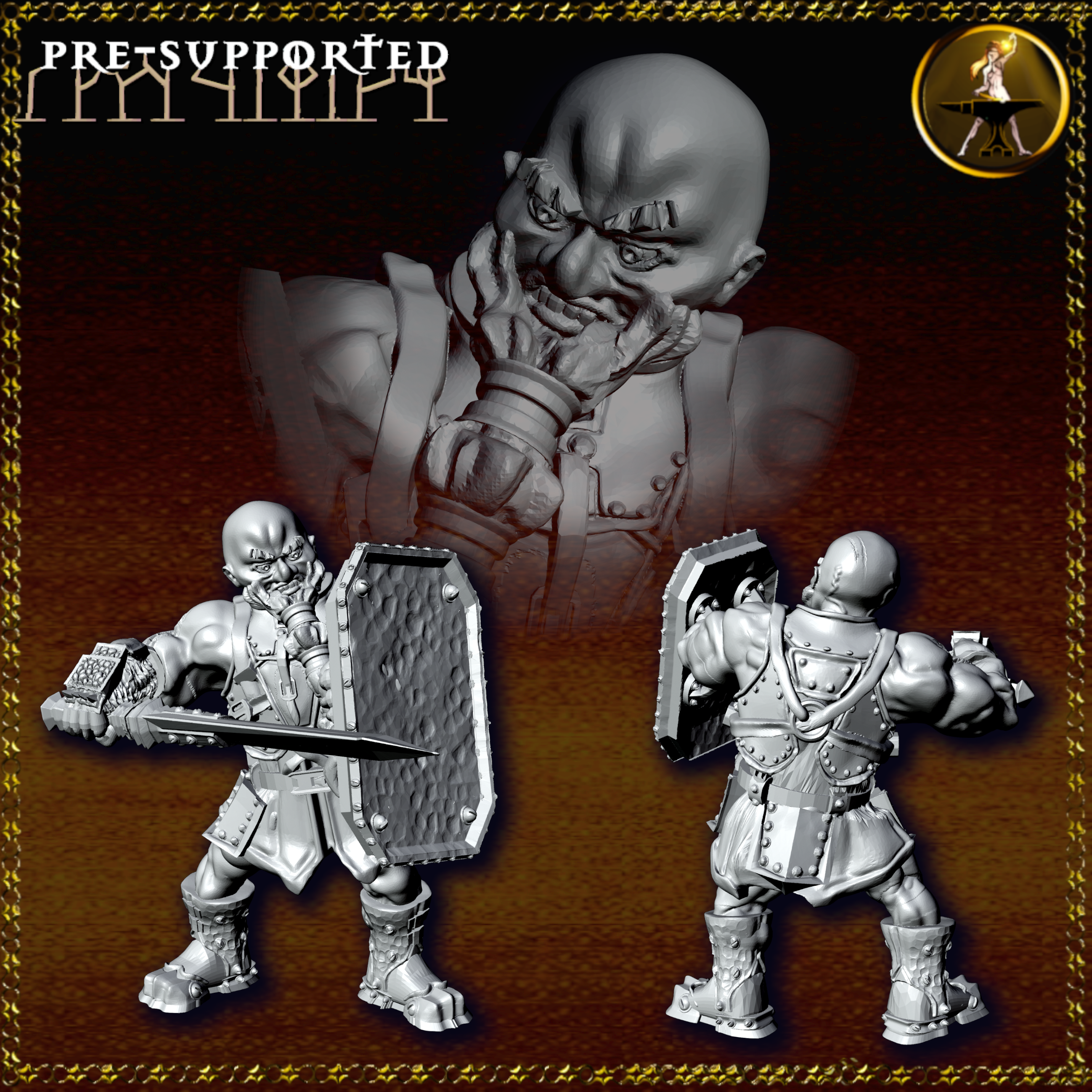 Duergar 2 /11 - Goatee Swordsman